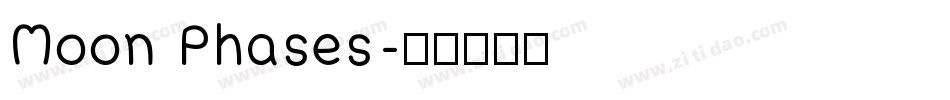 Moon Phases字体转换